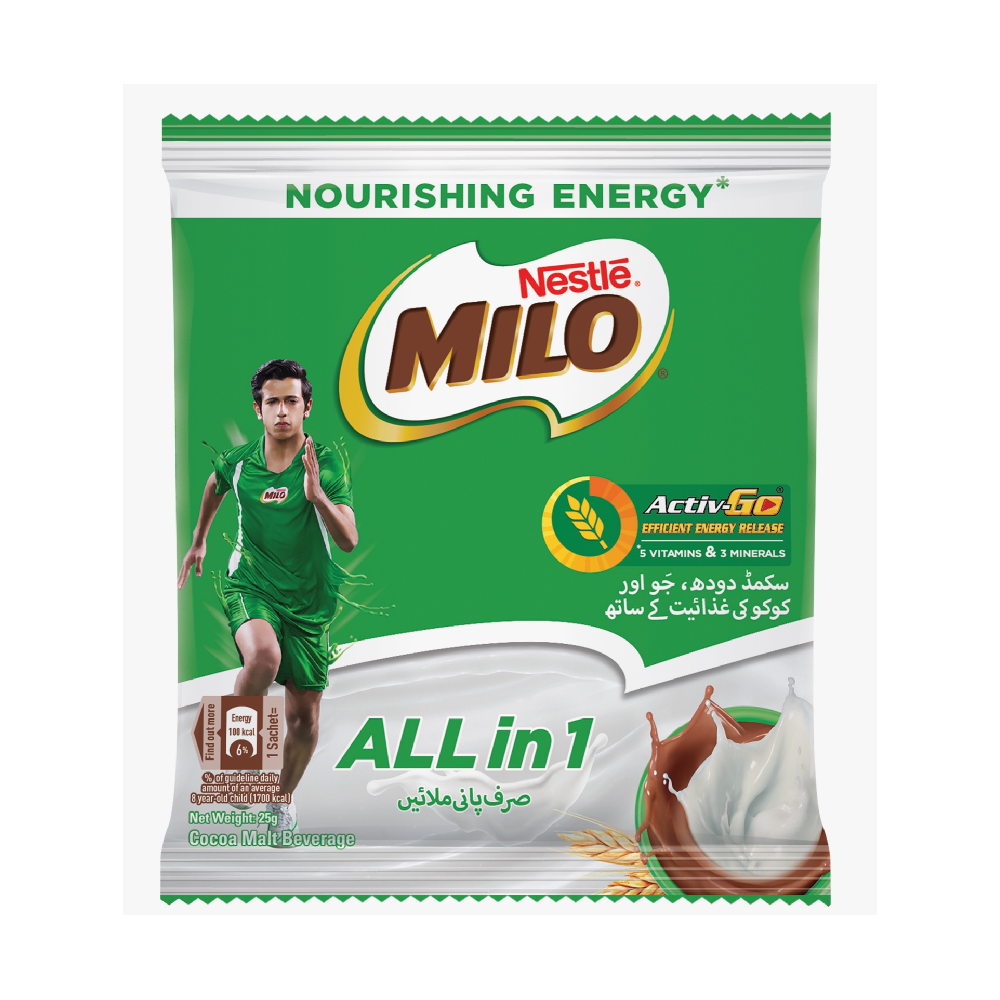 NESTLE MILO POWDER ALL IN ONE 25 GM