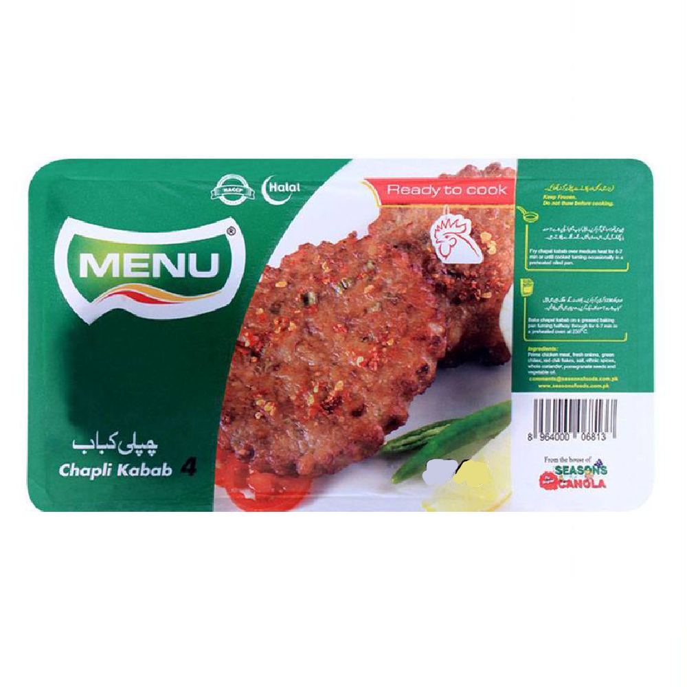 MENU CHAPLI KABAB LARGE 888 GM