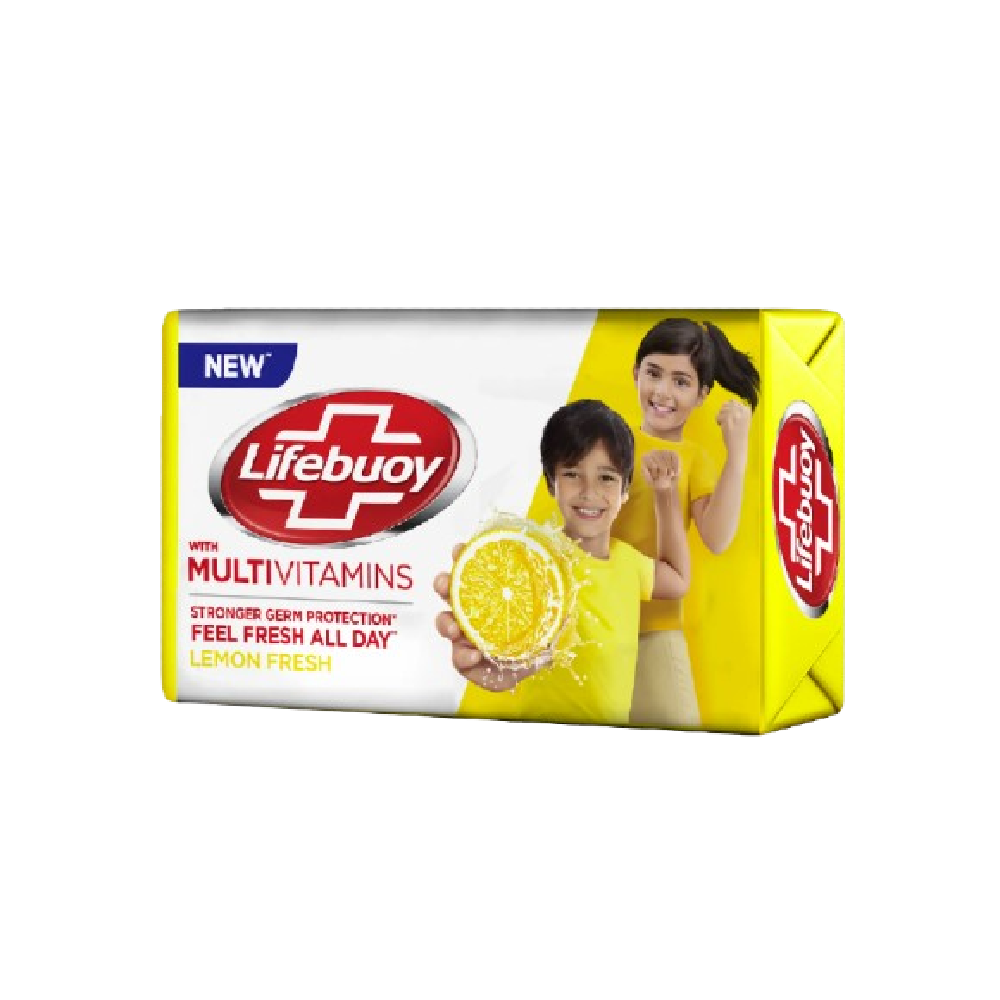 LIFEBUOY SOAP LEMON FRESH WITH MULTIVITAMINS 128 GM