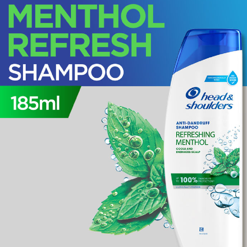 HEAD & SHOULDER SHAMPOO MENTHOL REFRESH 185 ML