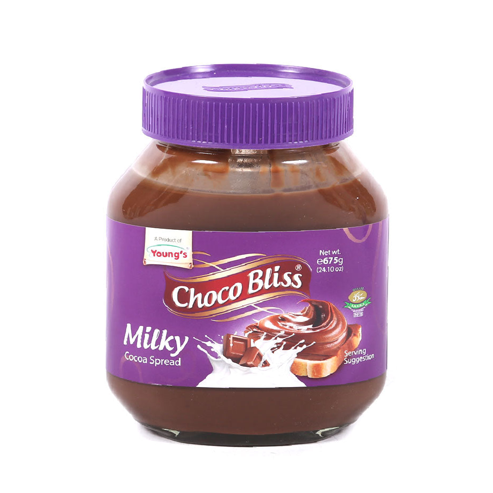 YOUNGS CHOCO BLISS MILKY COCOA SPREAD 675 GM