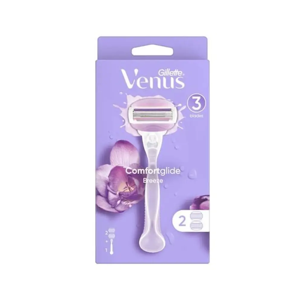 GILLETTE VENUS RAZOR COMFORT GLID BREEZE 3 BLADES 2IN1