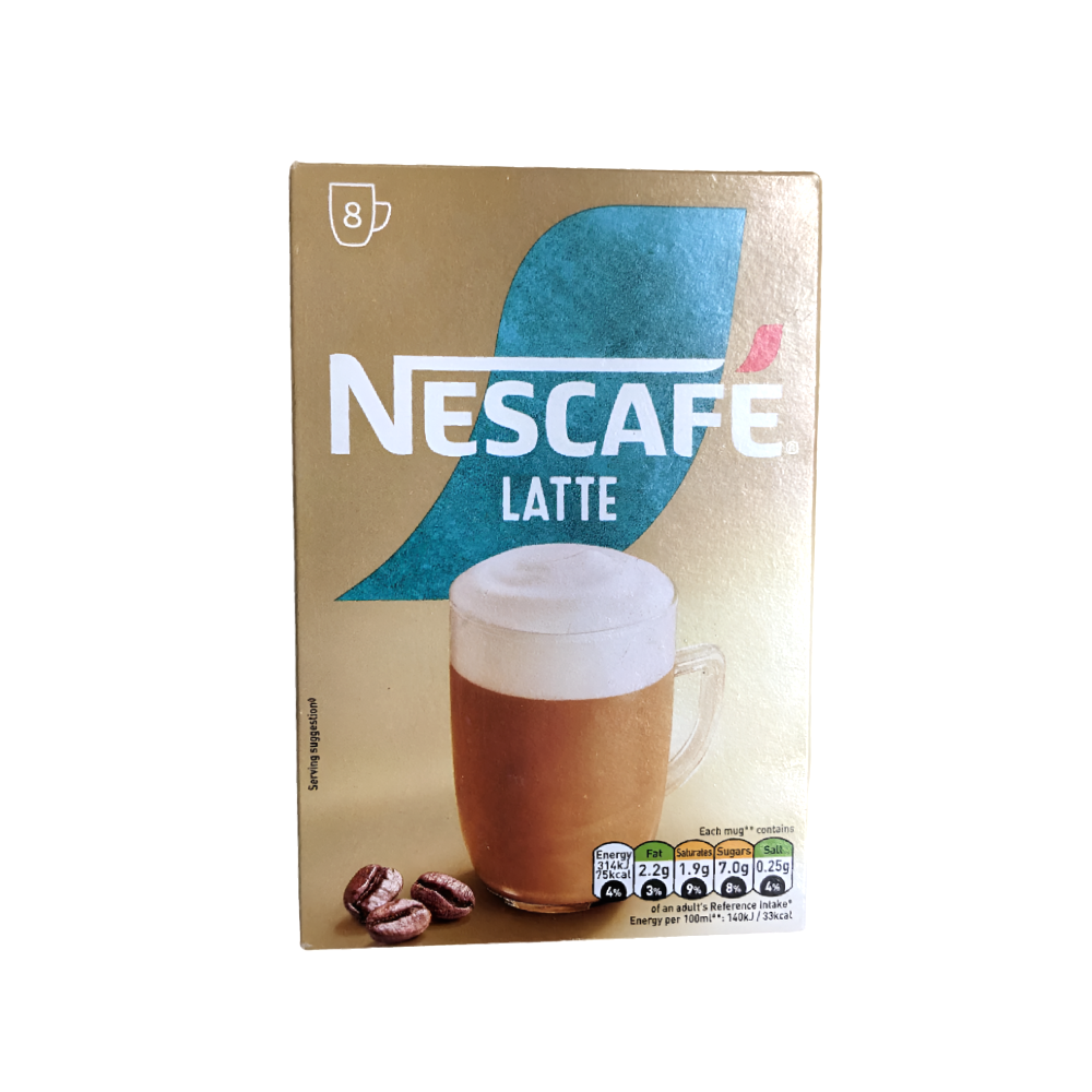 NESCAFE GOLD COFFEE LATTE 8PC 144 GM