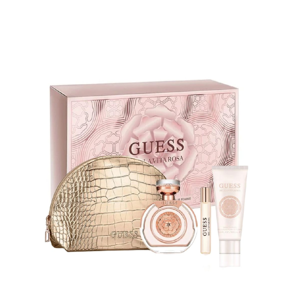 GUESS BELLA VITA ROSA FOR WOMEN 4PC GIFT SET