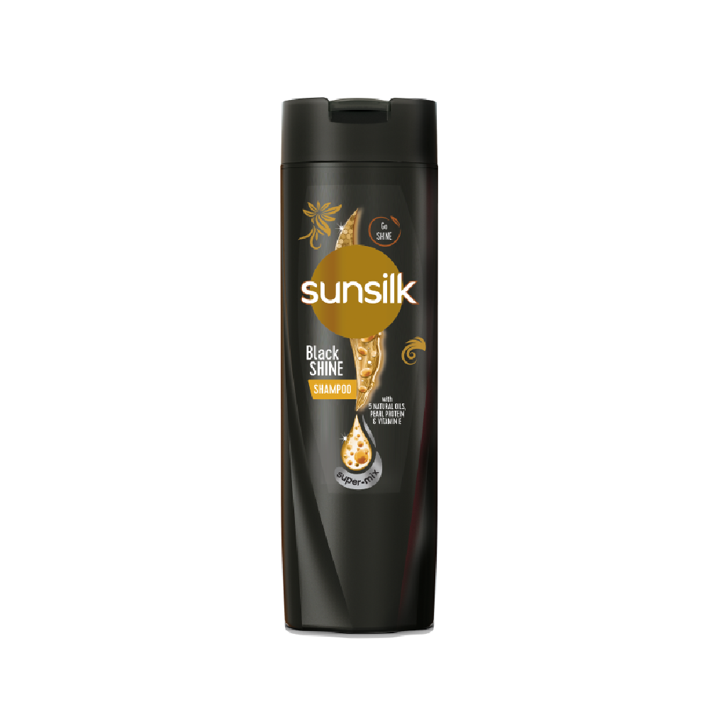 SUNSILK SHAMPOO BLACK SHINE SUPER MIX 360 ML