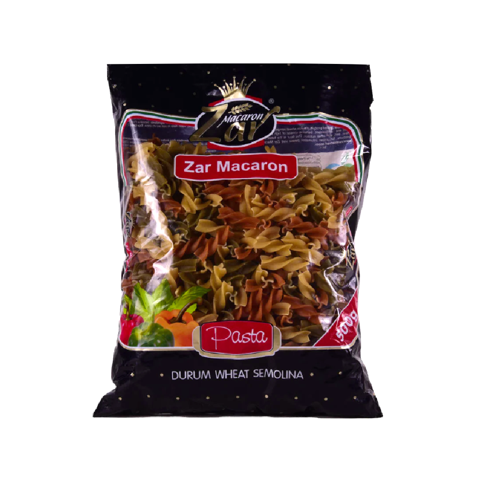 ZAR FUSILLI ROTINI MIX VEG PASTA 500 GM