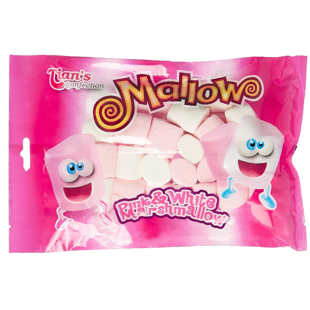 TIANS MARSHMALLOW PINK AND WHITE 225 GM
