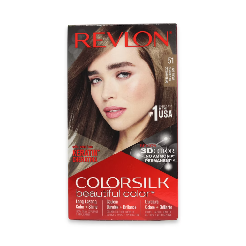 REVLON HAIR COLOR SILK LIGHT BROWN 51