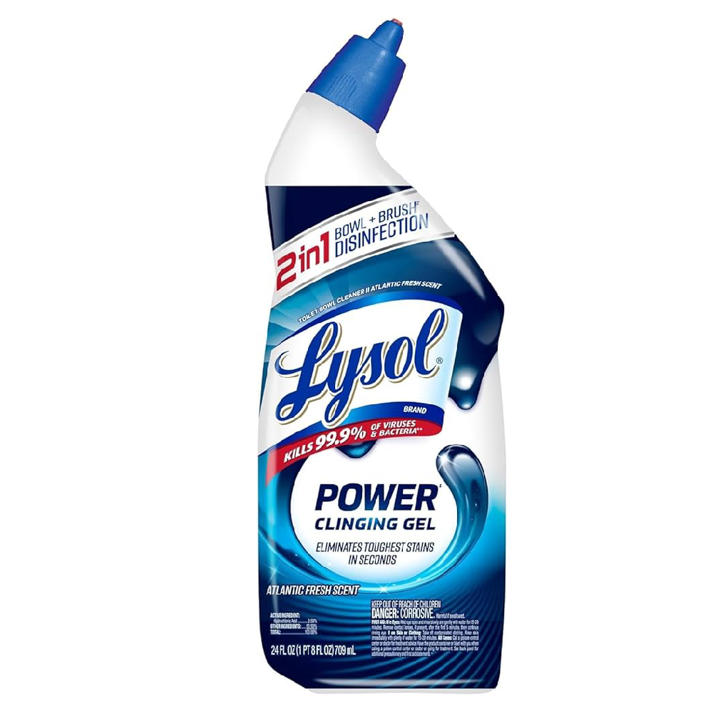 LYSOL TOILET CLEANER POWER CLINGING GEL 709 ML
