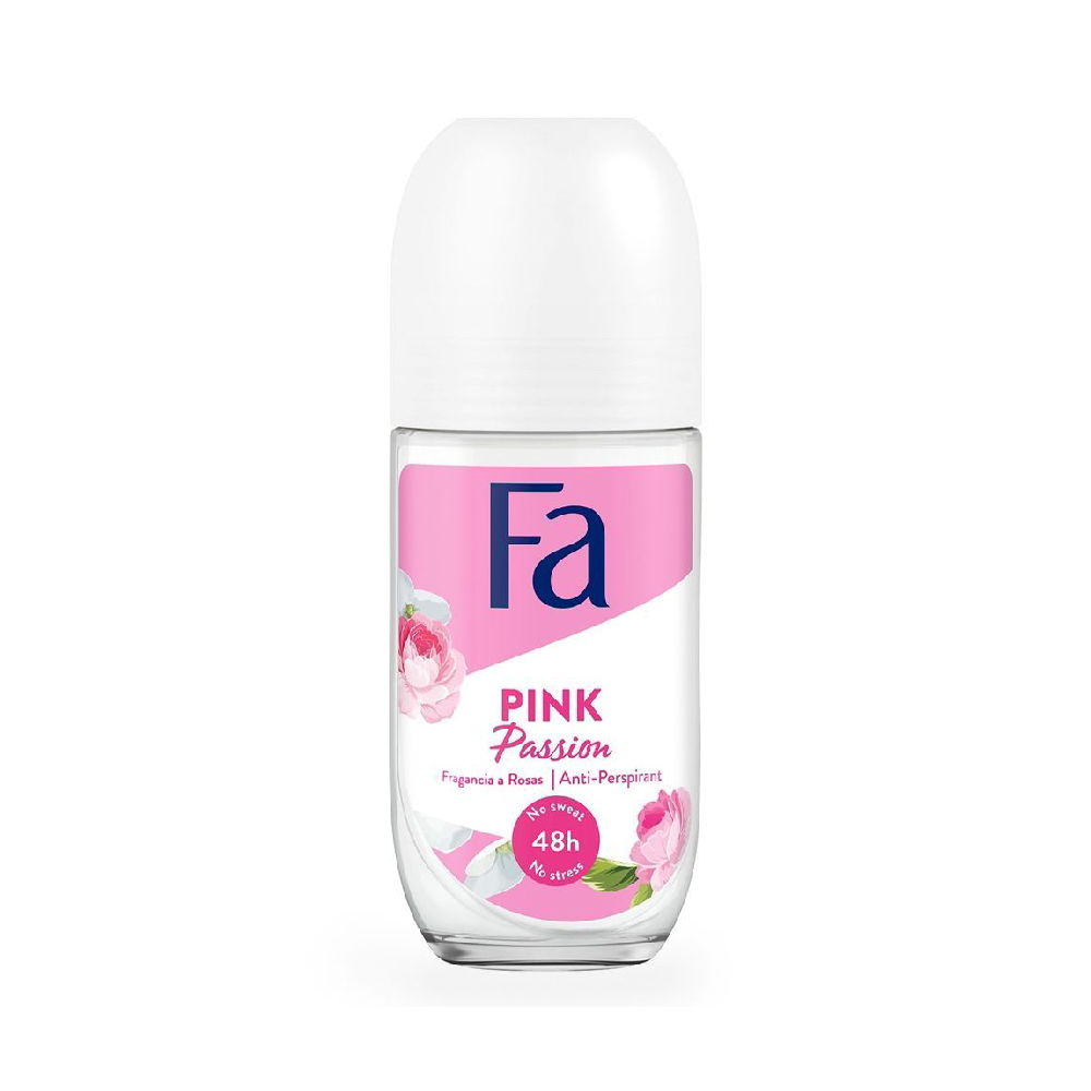 FA ROLL ON PINK PASSION PINK ROSE SCENT 50 ML