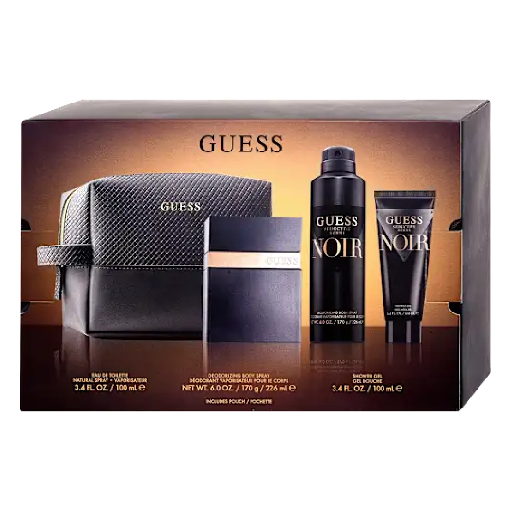 GUESS SEDUCTIVE HOMME NOIR FOR MEN 4PC GIFT SET