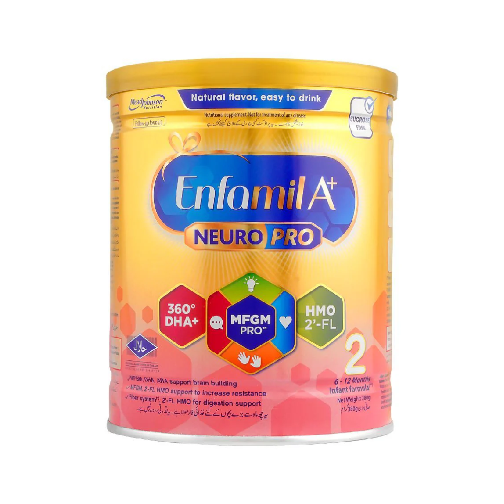 ENFAMIL MILK POWDER A+ STAGE 2 TIN 380 GM