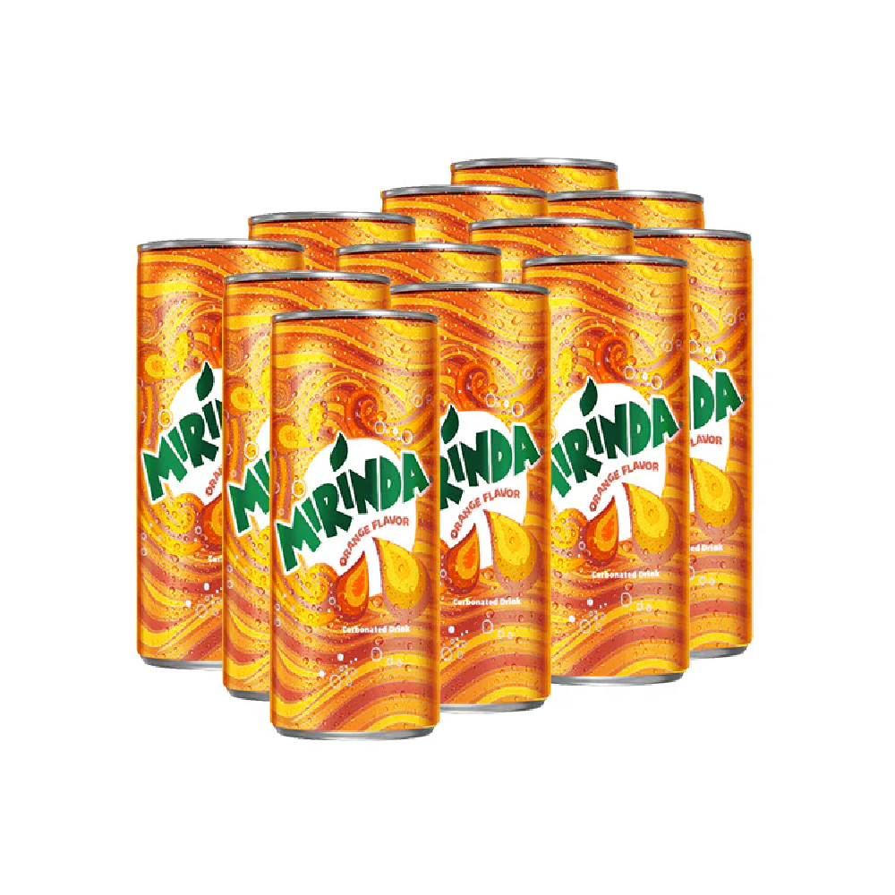 MIRINDA SLIM CAN 250 ML-CARTON