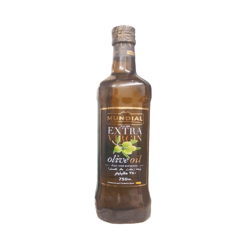 MUNDIAL OLIVE OIL EXTRA VIRGIN BOTTLE 750 ML