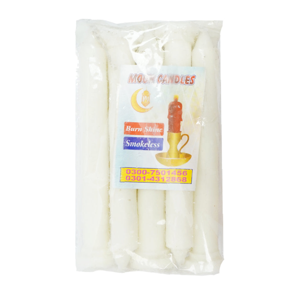 MOON CANDLE TAPER 10PC PACK BASIC
