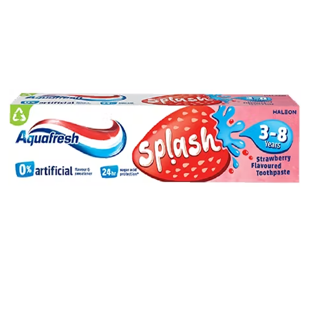 AQUAFRESH TOOTH PASTE SPLASH STRAWBERRY 3-8 YEAR 50 ML