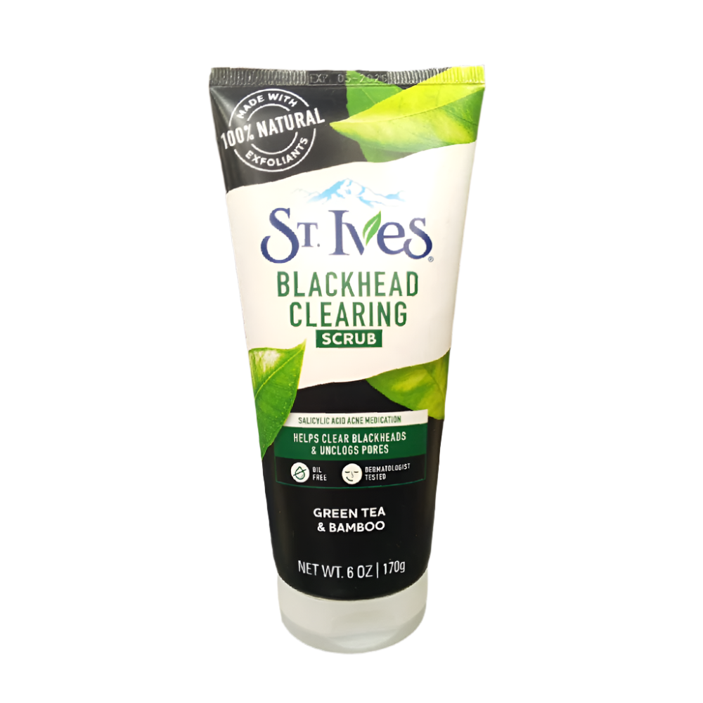 ST.IVES SCRUB BLACKHEAD CLEARING GREEN TEA 170 GM