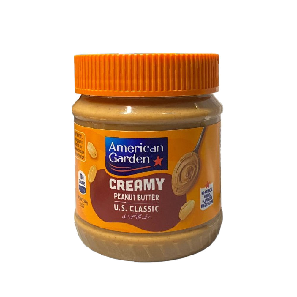 AMERICAN GARDEN PEANUT BUTTER CREAMY 340 GM