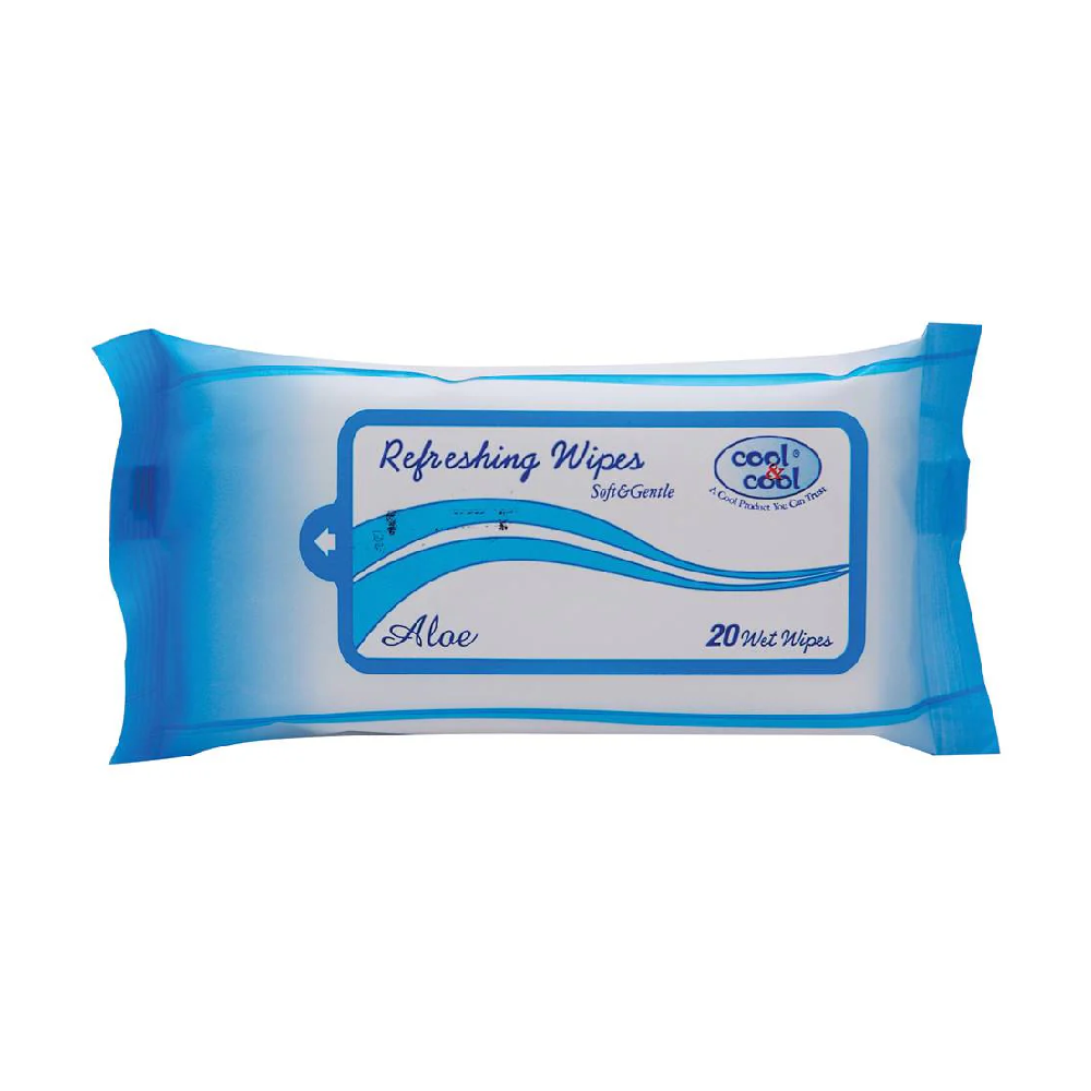 COOL & COOL WIPES REFRESHING SOFT AND GENTLE