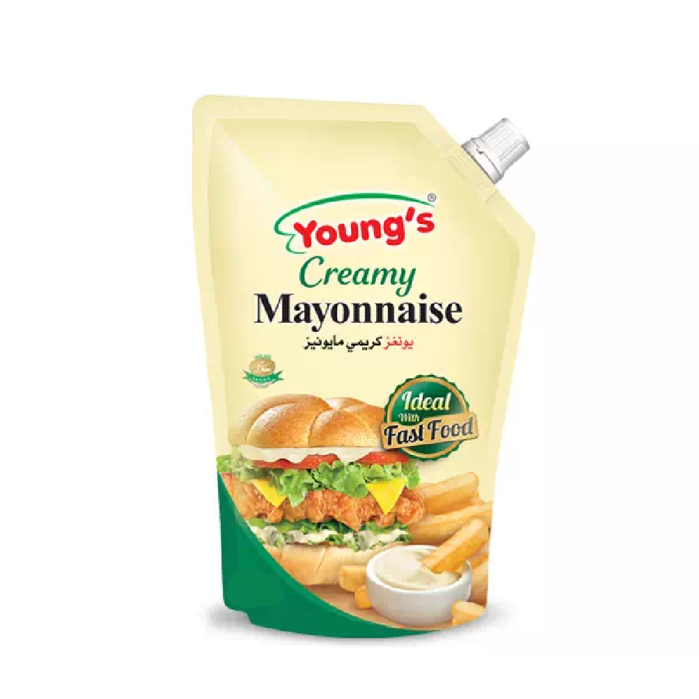 YOUNGS MAYONNAISE CREAMY AND SALTED POUCH 500 ML