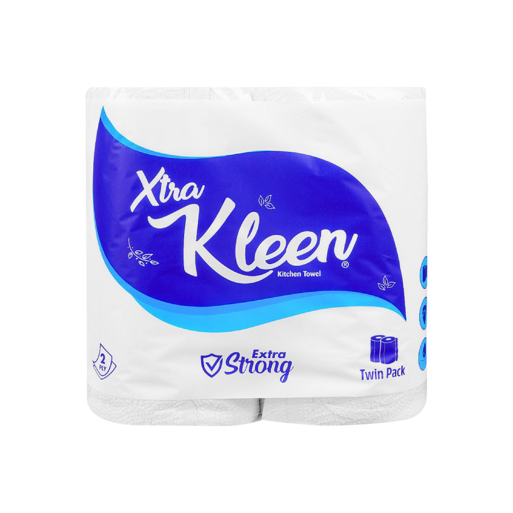 XTRA KLEEN KITCHEN TOWEL LARGE TWIN PACK