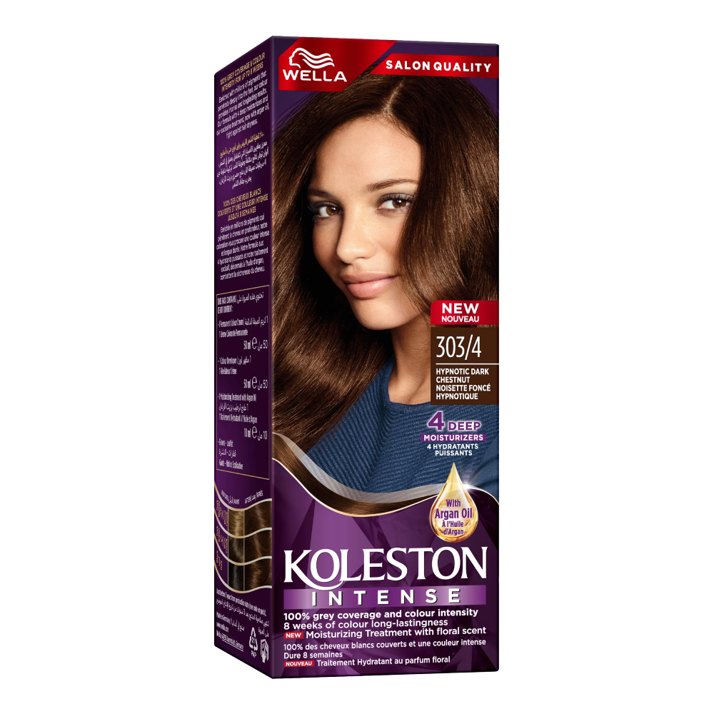 WELLA KOLESTON HAIR COLOR CREAM DARK CHESTNUT 303/4 PC
