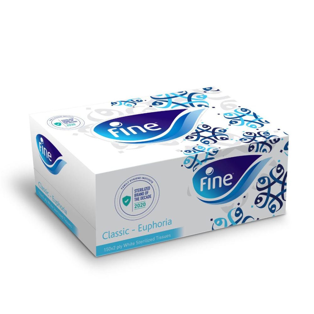 FINE CLASSIC EUPHORIA 2PLY TISSUE POP UP BOX
