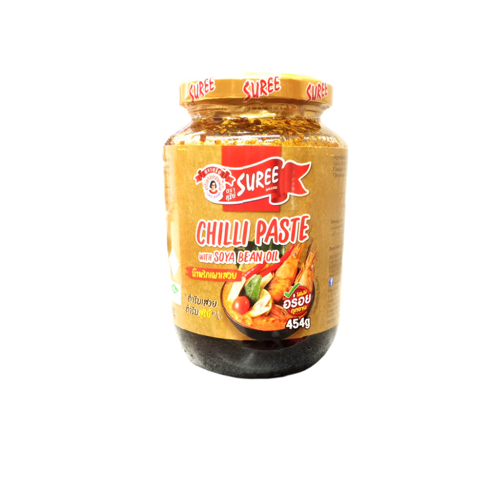 SUREE CHILLI PASTE WITH SOYA BEAN OIL 454 GM