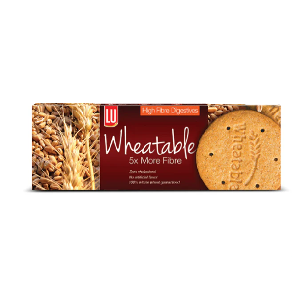 LU WHEATABLE HIGH FIBRE DIGESTIVE BISCUIT 129.6 GM F/P