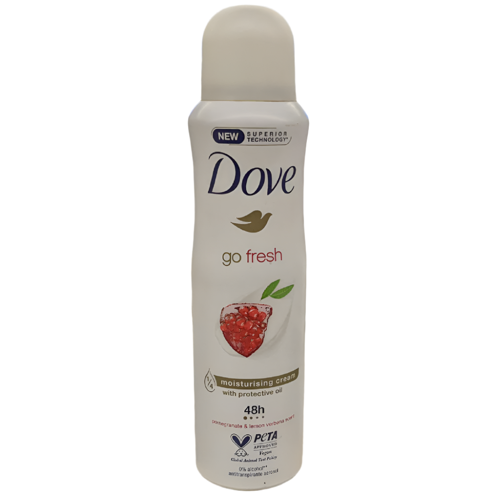 DOVE BODY SPRAY GO FRESH POMEGRANATE & LEMON VERBENA 150 ML