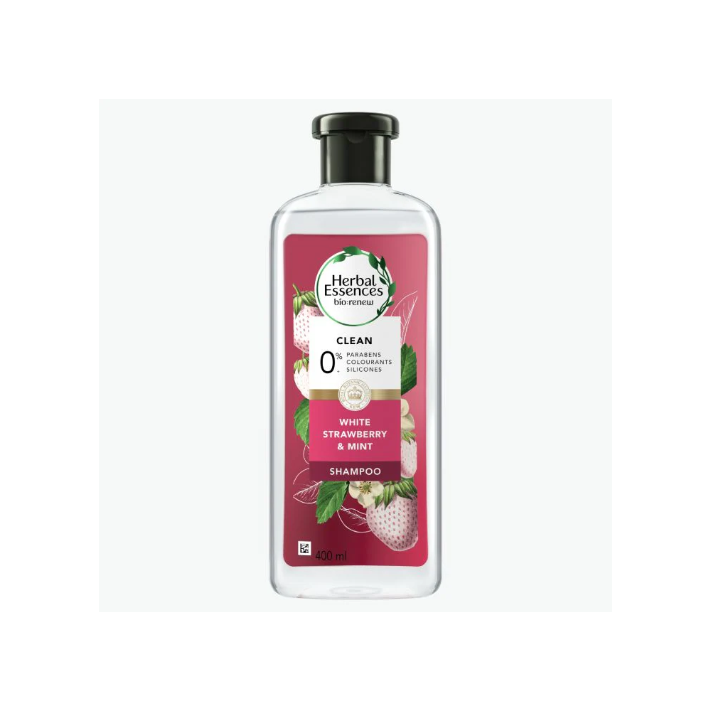 HERBAL ESSENCES SHAMPOO WHITE STRAWBERRY & MINT CLEAN 400 ML