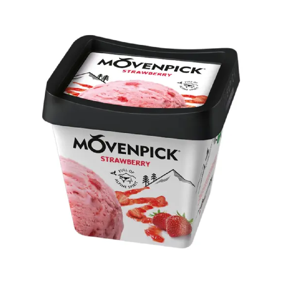 MOVENPICK ICE CREAM STRAWBERRY 500ML