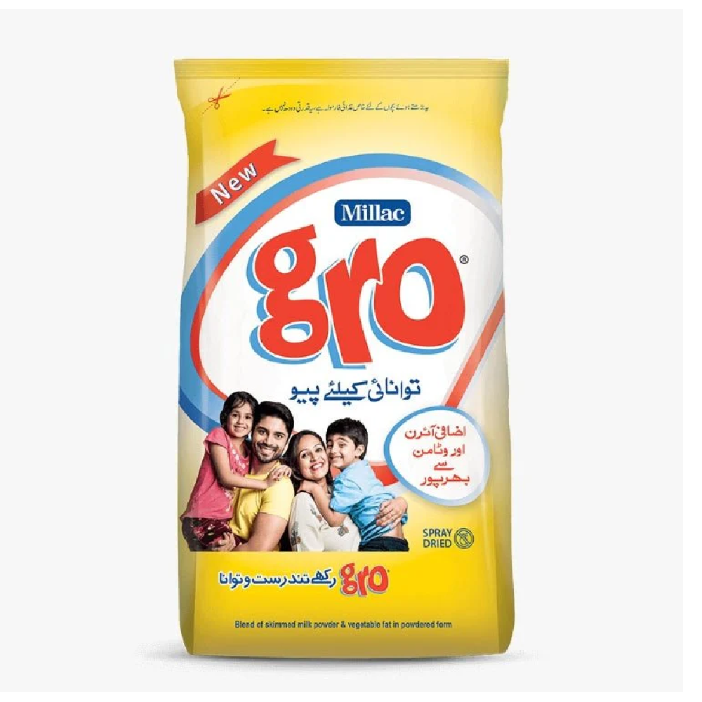 MILLAC GRO MILK POWDER SKIMMED & VEGETABLE 900 GM