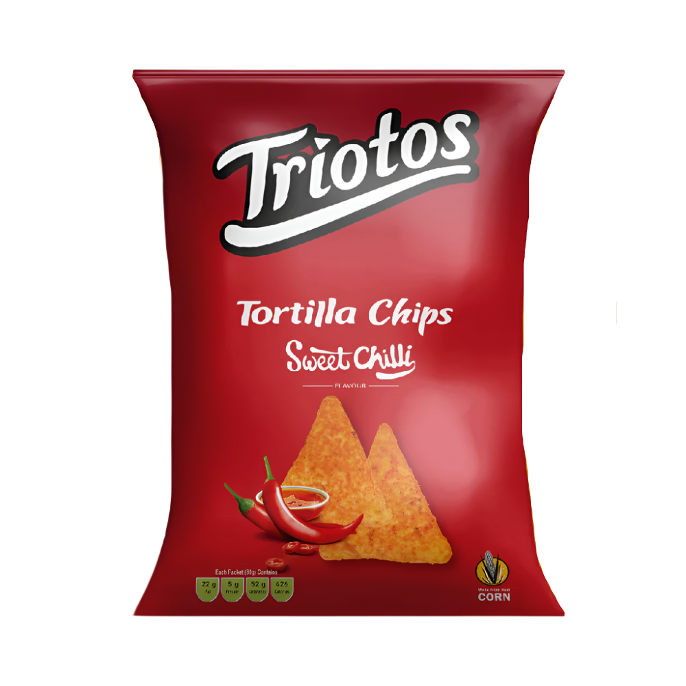 TRIOTOS TORTILLA CHIPS SWEET CHILLI 80 GM