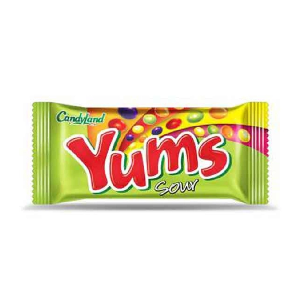 CANDYLAND SOUR YUMS FRUITY CHEW 25 GM