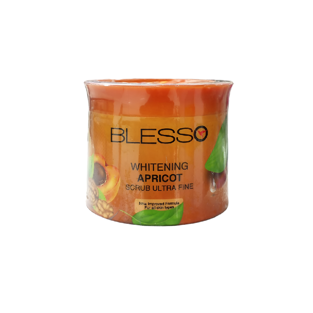 BLESSO NATURALS WHITENING ULTRA FINE SCRUB APRICOT JAR 500ML