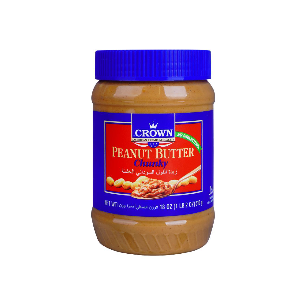 CROWN PEANUT BUTTER CHUNKY 510 GM