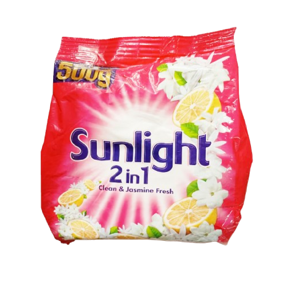 SUNLIGHT WASHING POWDER 2IN1 CLEAN & JASMINE FRESH 500 GM