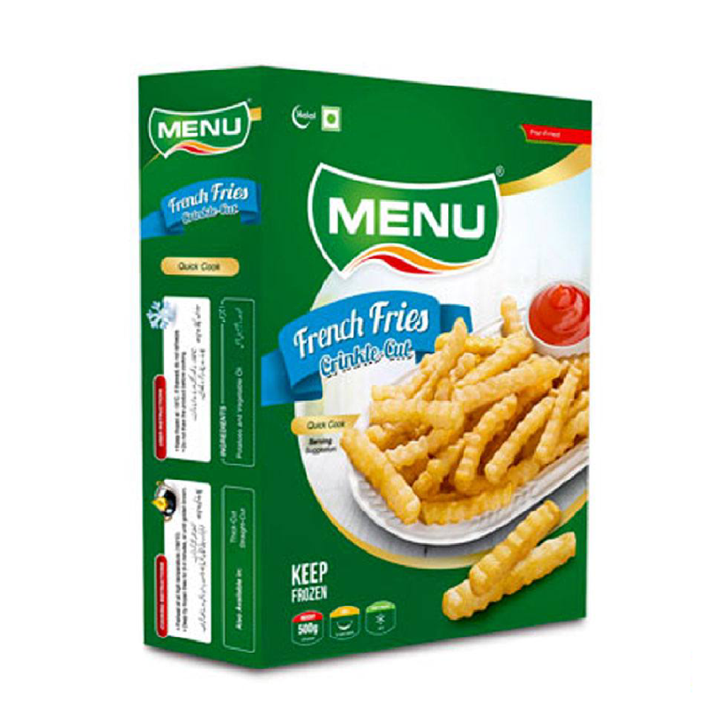 MENU FRENCH FRIES CRINKLE CUT 500GM