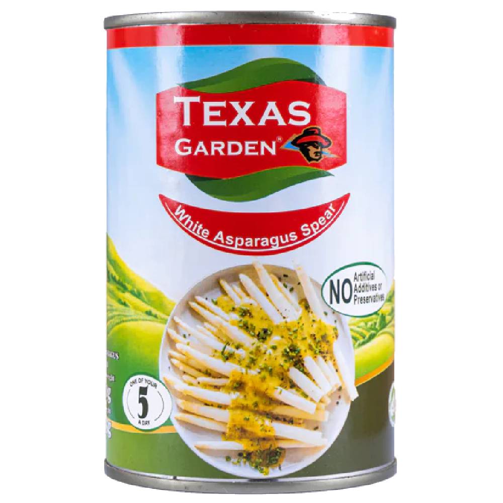 TEXAS GARDEN WHITE ASPARAGUS SPEAR 425 GM