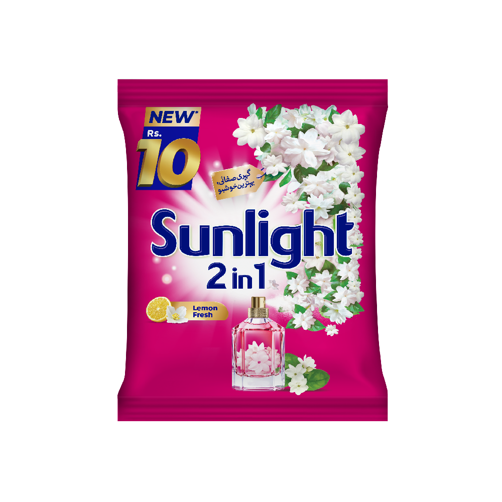 SUNLIGHT WASHING POWDER 2IN1 CLEAN & JASMINE FRESH 150 GM
