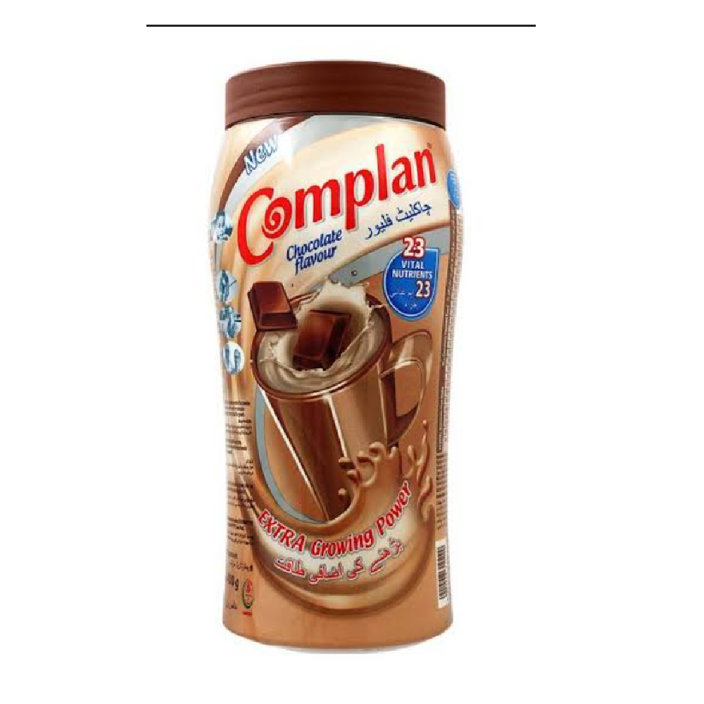 COMPLAN CHOCOLATE FLAVOUR DRINKING POWDER JAR 400GM
