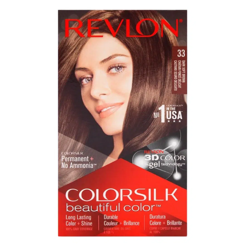 REVLON HAIR COLOR SILK DARK SOFT BROWN 33
