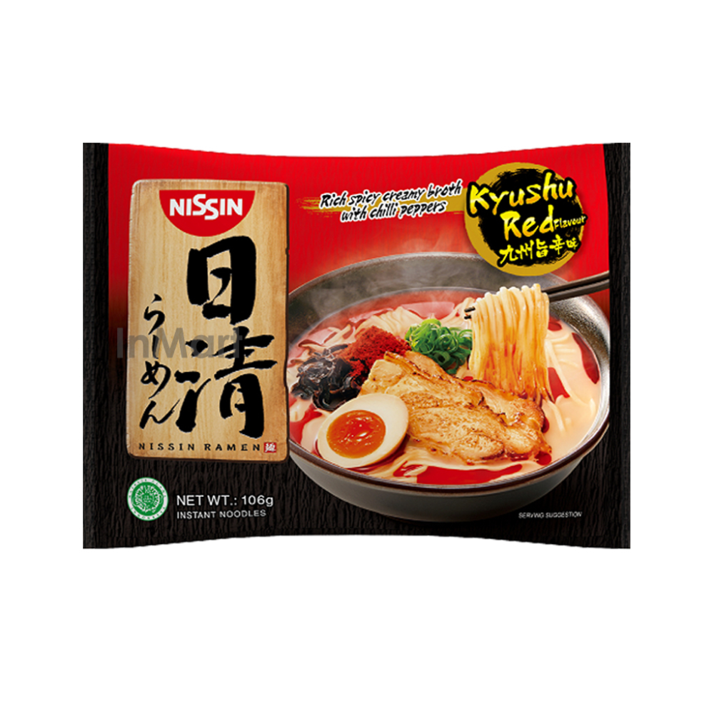 NISSIN RAMEN NOODLES KYUSHU RED RICH SPICY CREAMY & CHILLI P