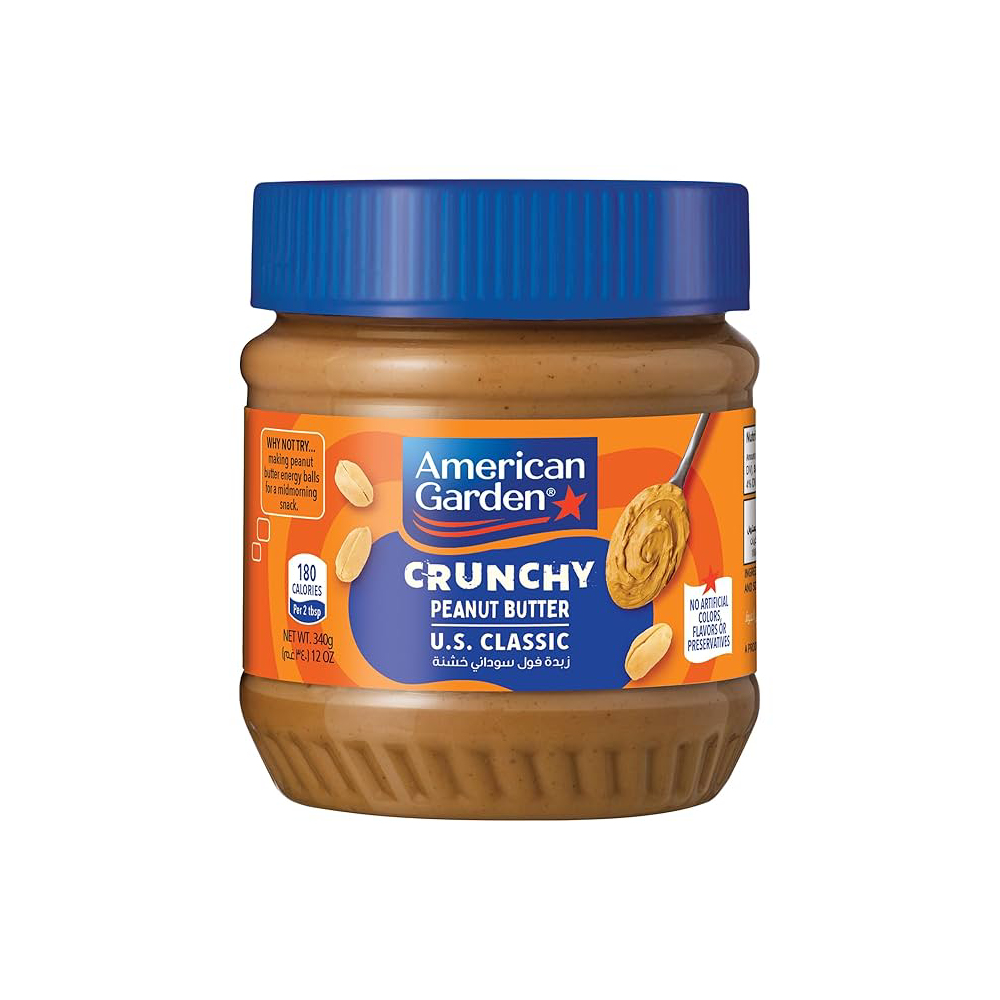 AMERICAN GARDEN PEANUT BUTTER CHUNKY 340 GM