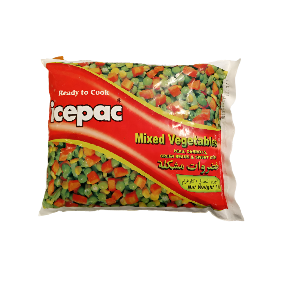 ICEPAC 4 MIX PEAS CARROT GREEN AND SWEET CORN 1 KG