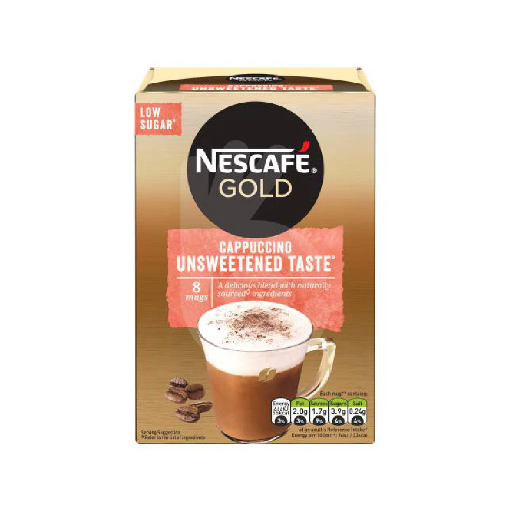 NESCAFE GOLD COFFEE CAPPUCCINO UNSWEETENED 113.6 GM BASIC