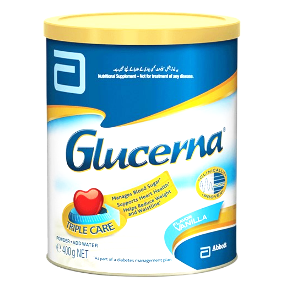 GLUCERNA NUTRI SUPPLEMENT POWDER VANILLA TIN 400 GM