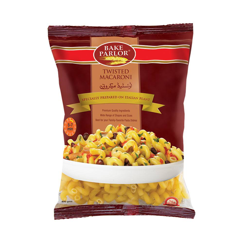 BAKE PARLOR TWISTED MACARONI 400 GM