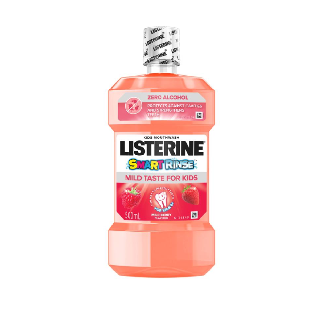 LISTERINE MOUTH WASH SMART RINSE BERRY SHIELD 500 ML